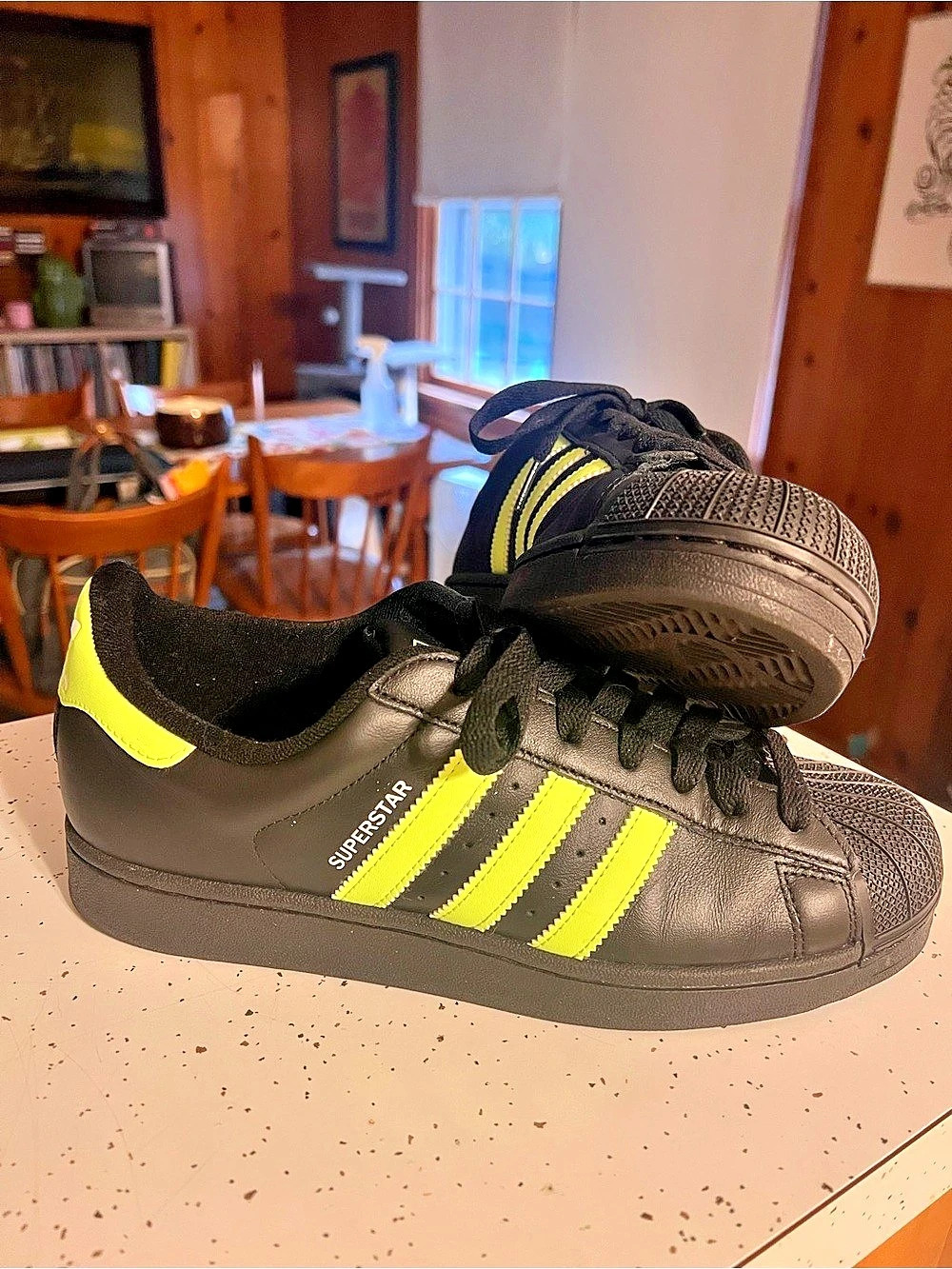 adidas Superstar II Core Black Signal Green Sneakers